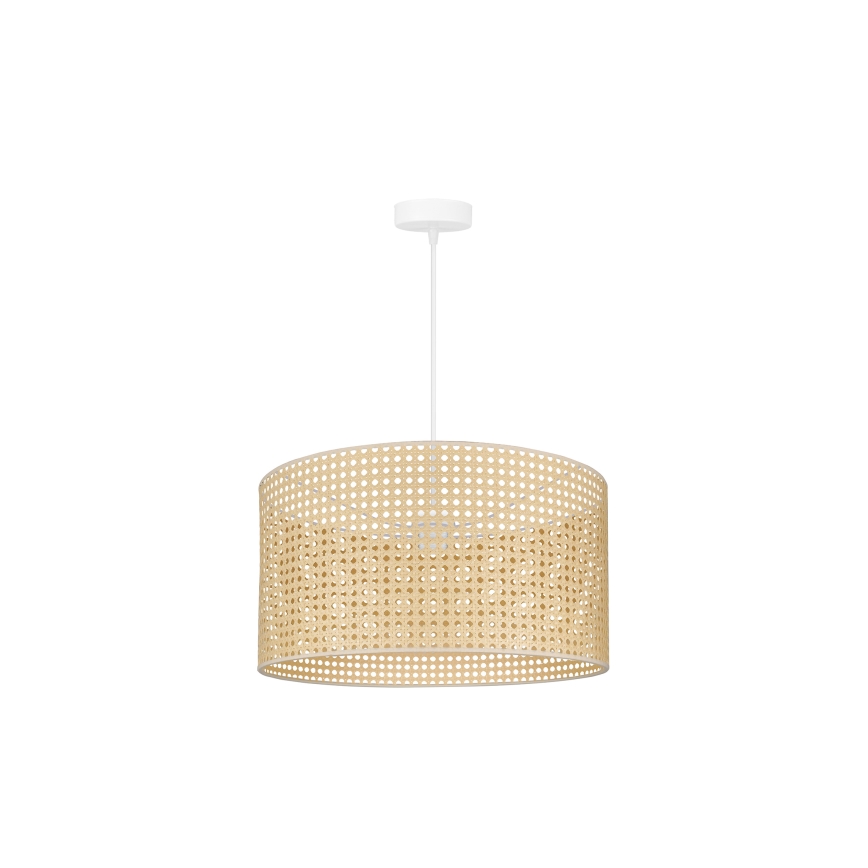Duolla - Suspension filaire ROLLER RATTAN 1xE27/15W/230V d. 45 cm beige