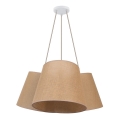 Duolla - Suspension filaire ROSSA 3xE27/15W/230V d. 75 cm marron