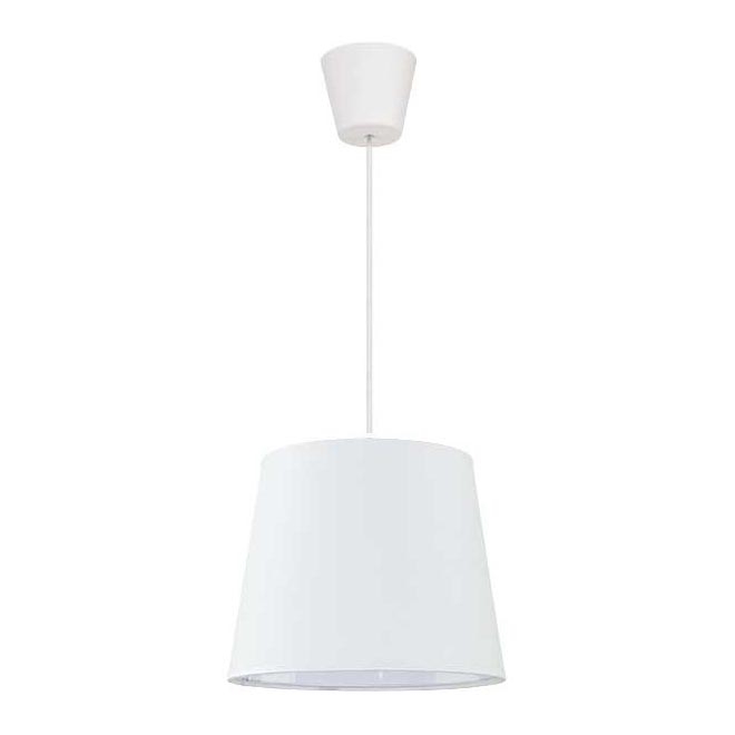 Duolla - Suspension filaire SOLO 1xE27/40W/230V d. 24 cm blanc