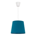 Duolla - Suspension filaire SOLO 1xE27/40W/230V d. 24 cm bleu