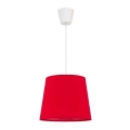 Duolla - Suspension filaire SOLO 1xE27/40W/230V d. 24 cm rouge