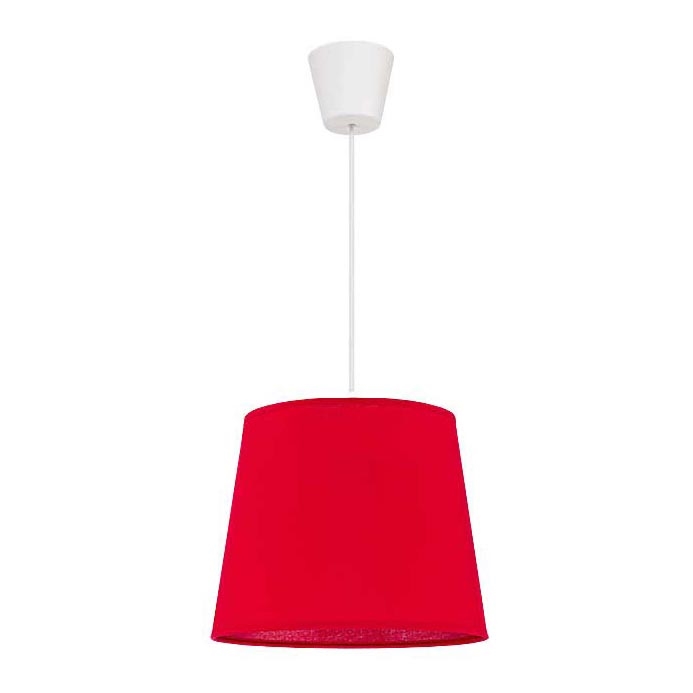 Duolla - Suspension filaire SOLO 1xE27/40W/230V d. 24 cm rouge