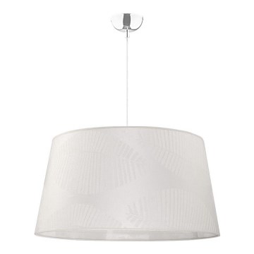 Duolla - Suspension filaire TENOR 1xE27/40W/230V d. 60 cm blanc/feuilles