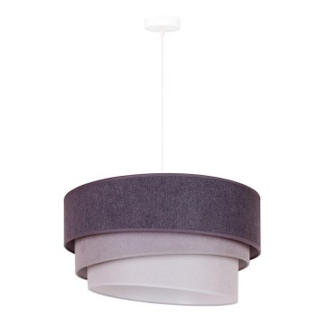 Duolla - Suspension filaire TRIO 1xE27/15W/230V d. 45 cm anthracite/gris/blanc