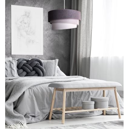 Duolla - Suspension filaire TRIO 1xE27/15W/230V d. 45 cm anthracite/gris/blanc