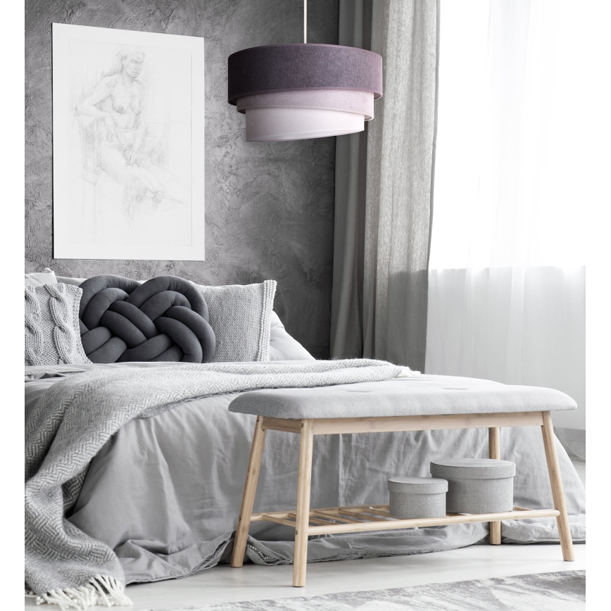Duolla - Suspension filaire TRIO 1xE27/15W/230V d. 45 cm anthracite/gris/blanc