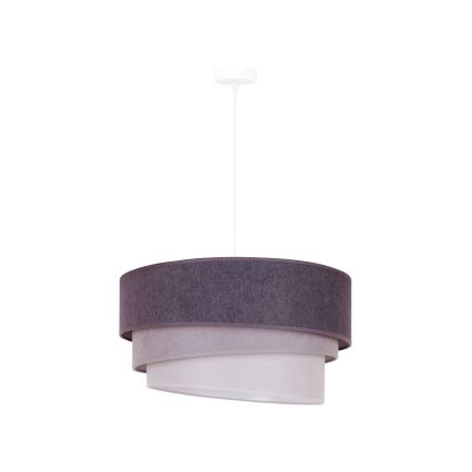 Duolla - Suspension filaire TRIO 1xE27/15W/230V d. 45 cm anthracite/gris/blanc