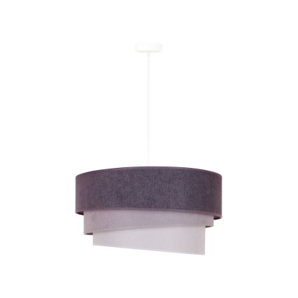 Duolla - Suspension filaire TRIO 1xE27/15W/230V d. 45 cm anthracite/gris/blanc