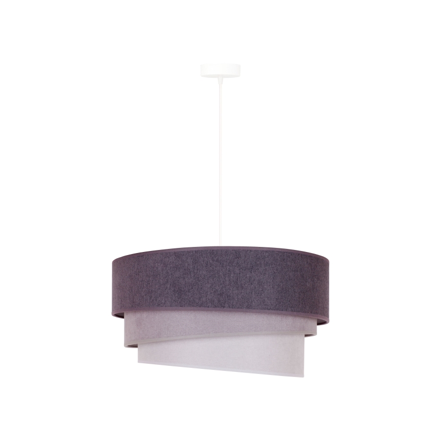 Duolla - Suspension filaire TRIO 1xE27/15W/230V d. 45 cm anthracite/gris/blanc