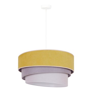 Duolla - Suspension filaire TRIO 1xE27/15W/230V d. 45 cm jaune/gris/blanc