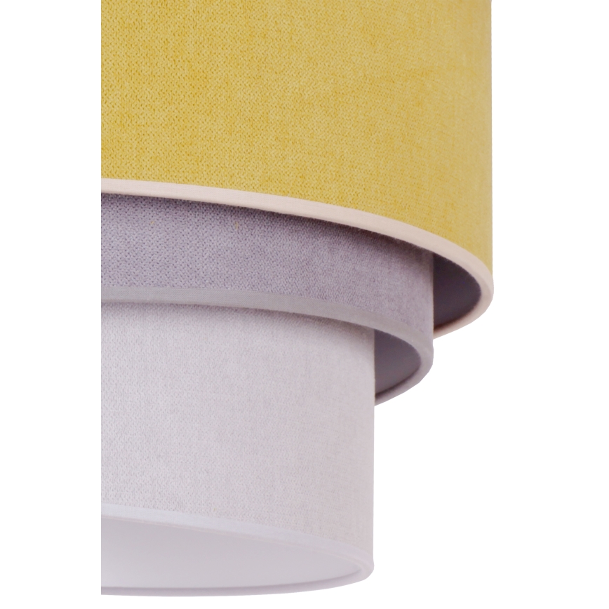 Duolla - Suspension filaire TRIO 1xE27/15W/230V d. 45 cm jaune/gris/blanc