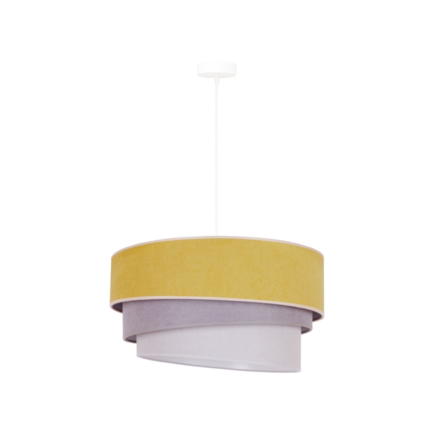 Duolla - Suspension filaire TRIO 1xE27/15W/230V d. 45 cm jaune/gris/blanc
