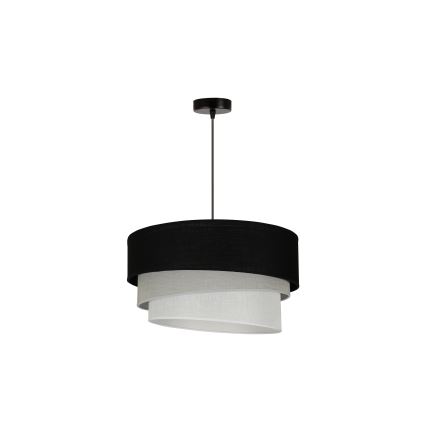 Duolla - Suspension filaire TRIO 1xE27/15W/230V d. 45 cm noir/gris/blanc