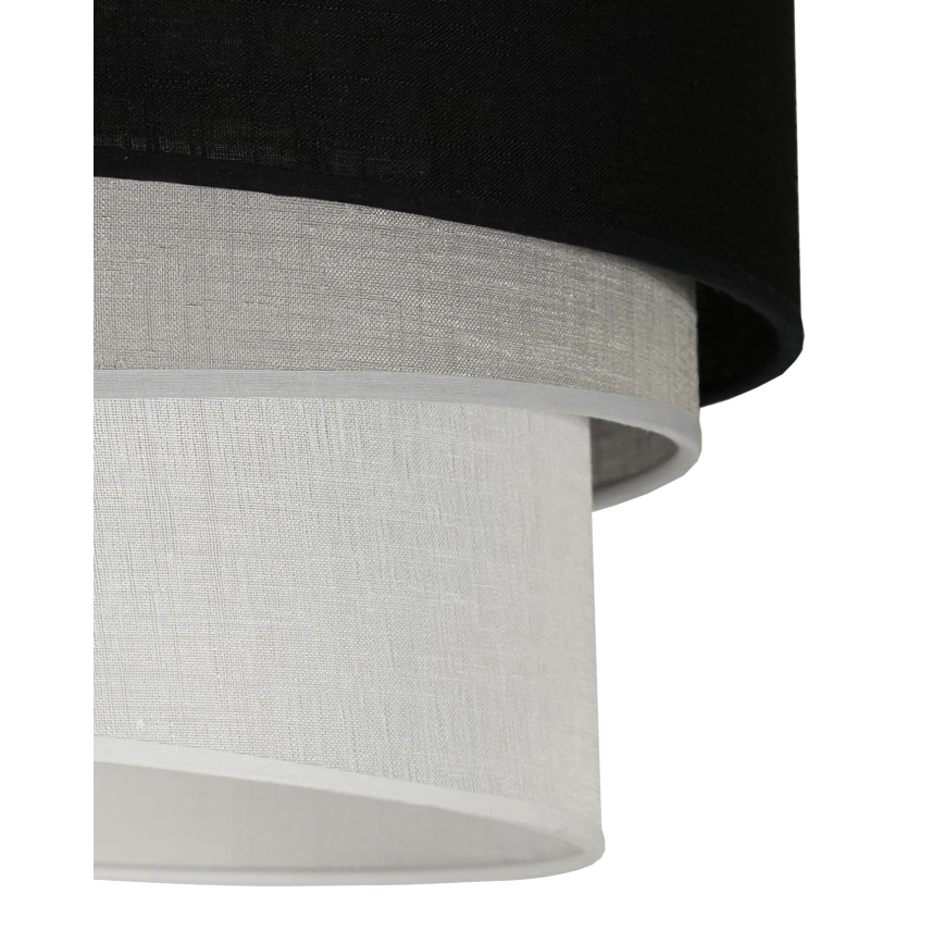 Duolla - Suspension filaire TRIO 1xE27/15W/230V d. 45 cm noir/gris/blanc