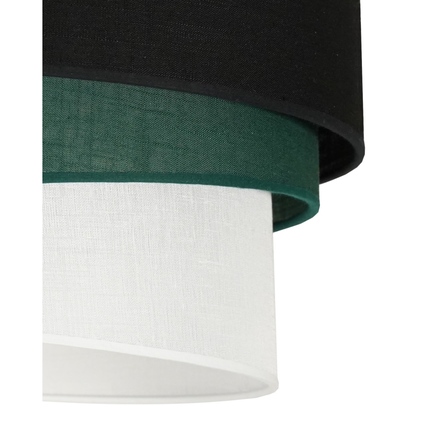 Duolla - Suspension filaire TRIO 1xE27/15W/230V d. 45 cm noir/vert/blanc