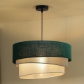 Duolla - Suspension filaire TRIO 1xE27/15W/230V d. 45 cm vert/gris/blanc