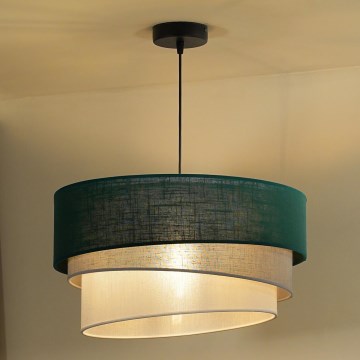 Duolla - Suspension filaire TRIO 1xE27/15W/230V d. 45 cm vert/gris/blanc