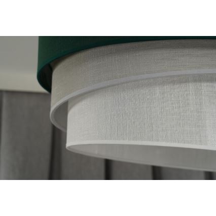 Duolla - Suspension filaire TRIO 1xE27/15W/230V d. 45 cm vert/gris/blanc