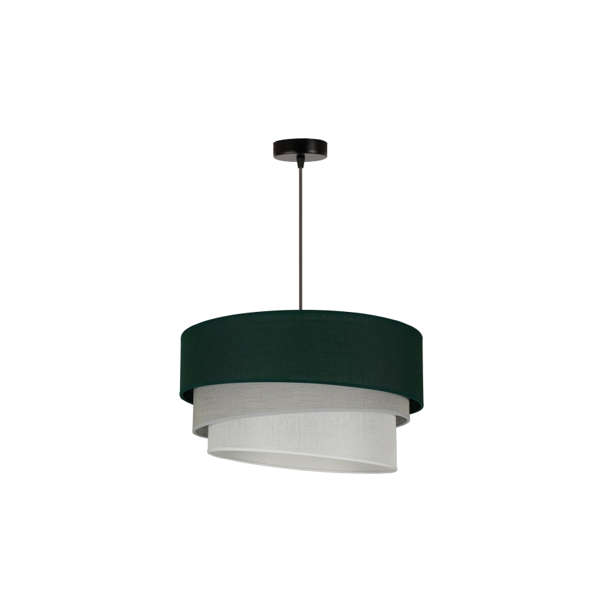 Duolla - Suspension filaire TRIO 1xE27/15W/230V d. 45 cm vert/gris/blanc