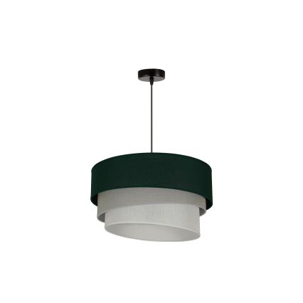 Duolla - Suspension filaire TRIO 1xE27/15W/230V d. 45 cm vert/gris/blanc
