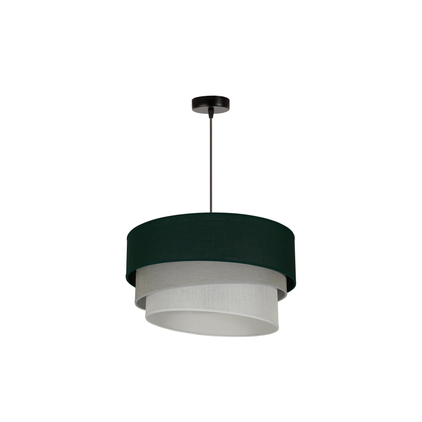 Duolla - Suspension filaire TRIO 1xE27/15W/230V d. 45 cm vert/gris/blanc