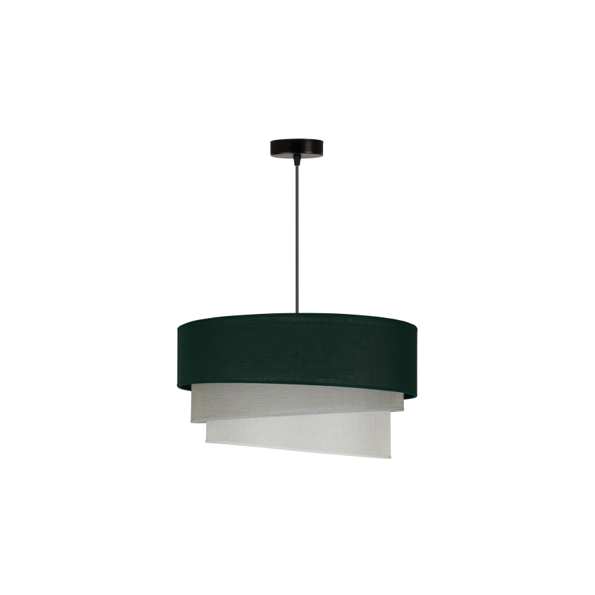Duolla - Suspension filaire TRIO 1xE27/15W/230V d. 45 cm vert/gris/blanc