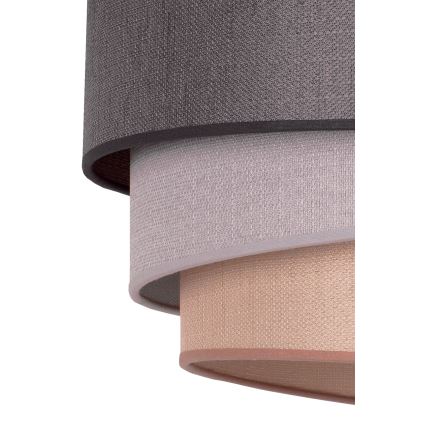 Duolla - Suspension filaire TRIO 1xE27/40W/230V d. 45 cm anthracite/gris/marron
