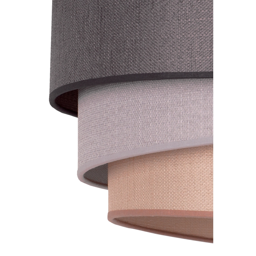 Duolla - Suspension filaire TRIO 1xE27/40W/230V d. 45 cm anthracite/gris/marron