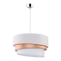 Duolla - Suspension filaire TRIO 1xE27/40W/230V d. 45 cm doré/blanc