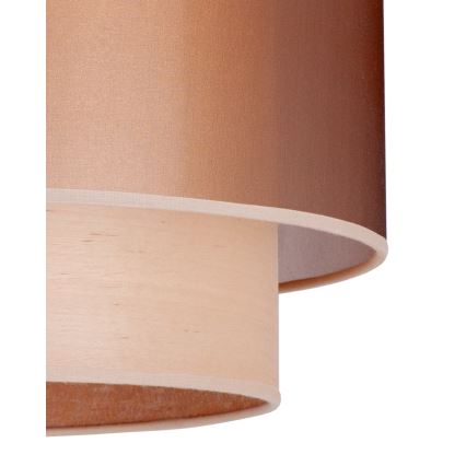 Duolla - Suspension filaire WOOD BOHO 1xE27/15W/230V d. 45 cm cuivre/beige