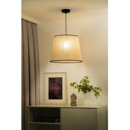Duolla - Suspension filaire YUTE 1xE27/15W/230V d. 38 cm gris/noir