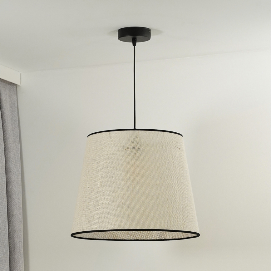 Duolla - Suspension filaire YUTE 1xE27/15W/230V d. 38 cm gris/noir