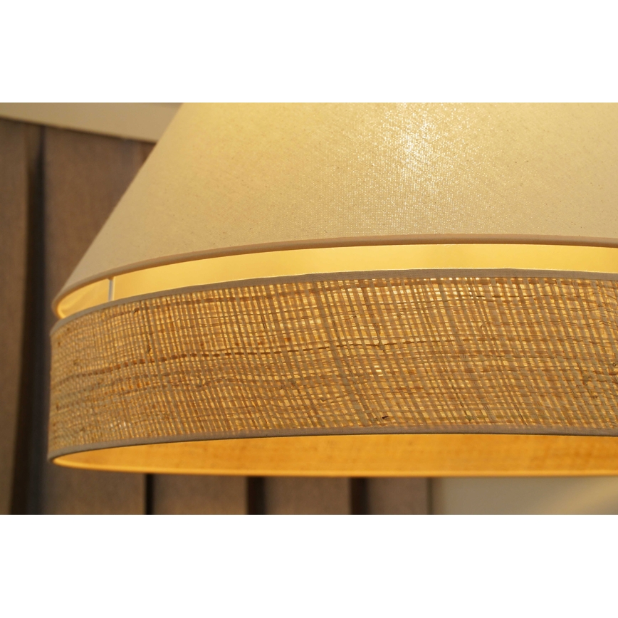 Duolla - Suspension filaire YUTE AVIGNON 1xE27/15W/230V d. 60 cm crème/beige