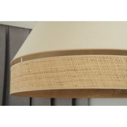 Duolla - Suspension filaire YUTE AVIGNON 1xE27/15W/230V d. 60 cm crème/beige