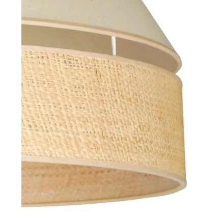 Duolla - Suspension filaire YUTE AVIGNON 1xE27/15W/230V d. 60 cm crème/beige