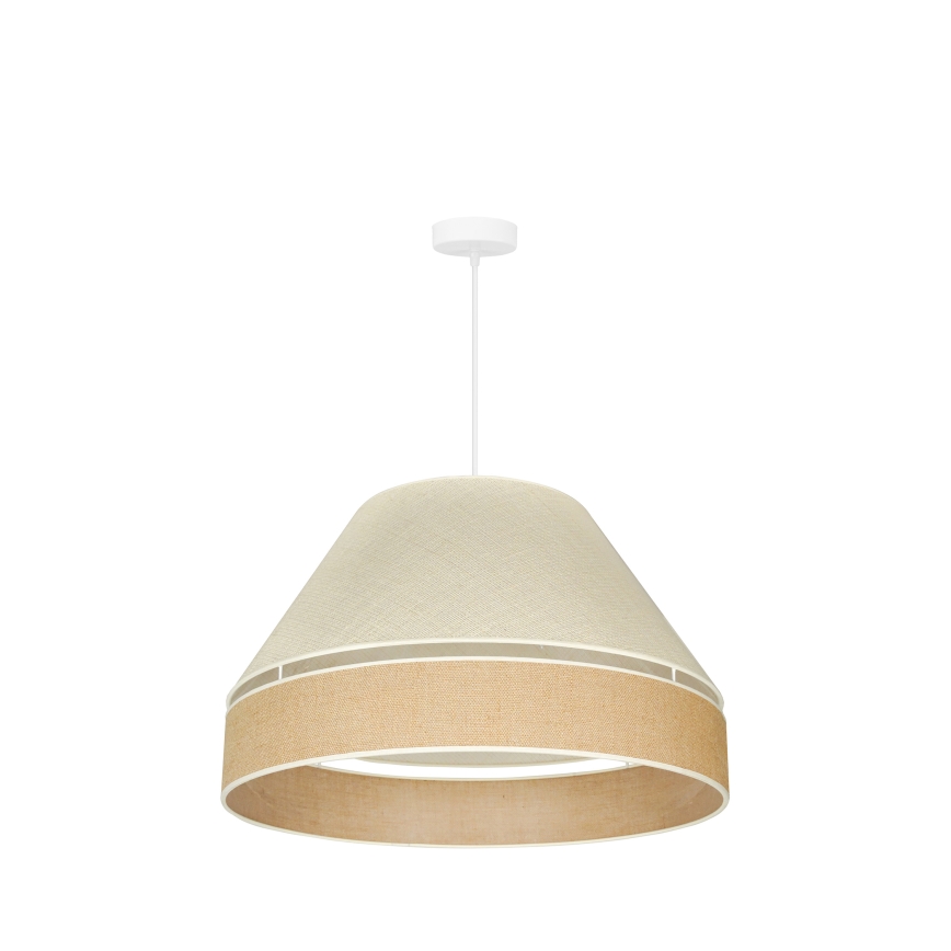 Duolla - Suspension filaire YUTE AVIGNON 1xE27/15W/230V d. 60 cm gris/marron