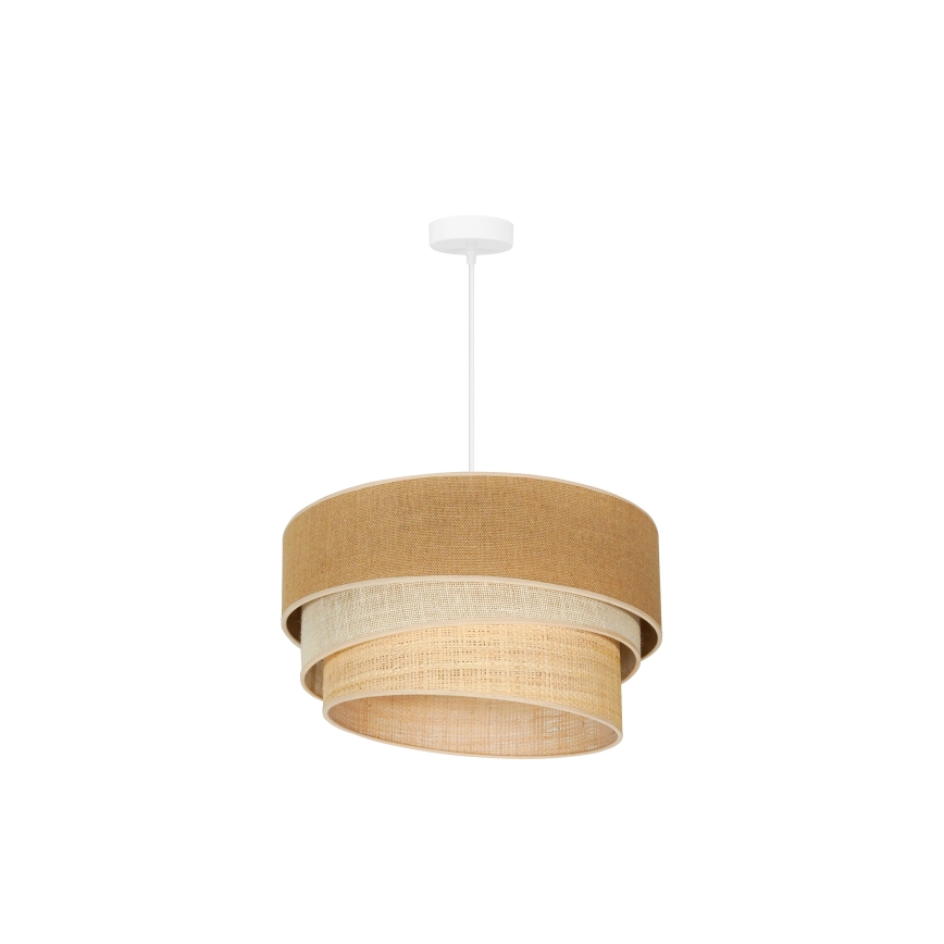 Duolla - Suspension filaire YUTE TRIO 1xE27/15W/230V d. 45 cm marron/gris/beige