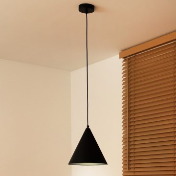 Duolla - Suspension sur câble IRONLINE 1x G9/3 W/230 V Ø 25 cm noir