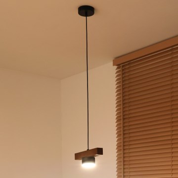 Duolla - Suspension sur câble IRONLINE 1xGX53/3W/230V pin chêne/noir