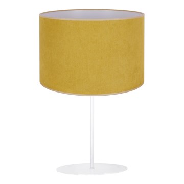 Duolla - Tafellamp BRISTOL 1xE14/15W/230V diameter 17,5 cm geel/wit