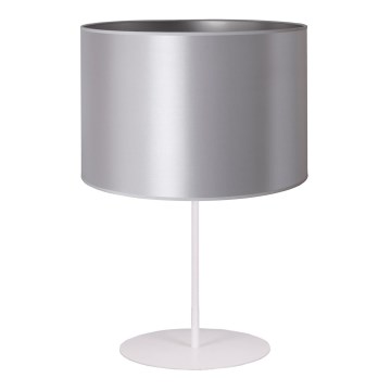 Duolla - Tafellamp CANNES 1xE14/15W/230V diameter 20 cm zilver/wit