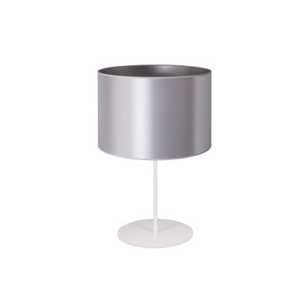 Duolla - Tafellamp CANNES 1xE14/15W/230V diameter 20 cm zilver/wit