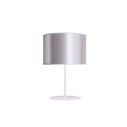 Duolla - Tafellamp CANNES 1xE14/15W/230V diameter 20 cm zilver/wit