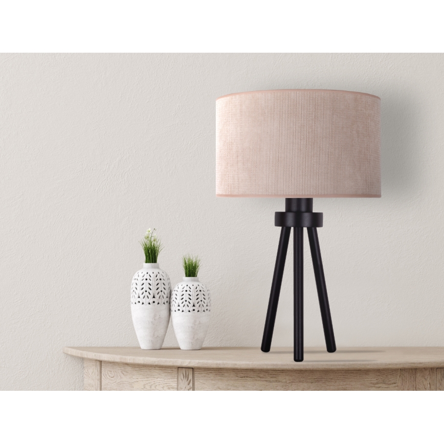 Duolla - Tafellamp LYON 1xE27/15W/230V diameter 30 cm beige
