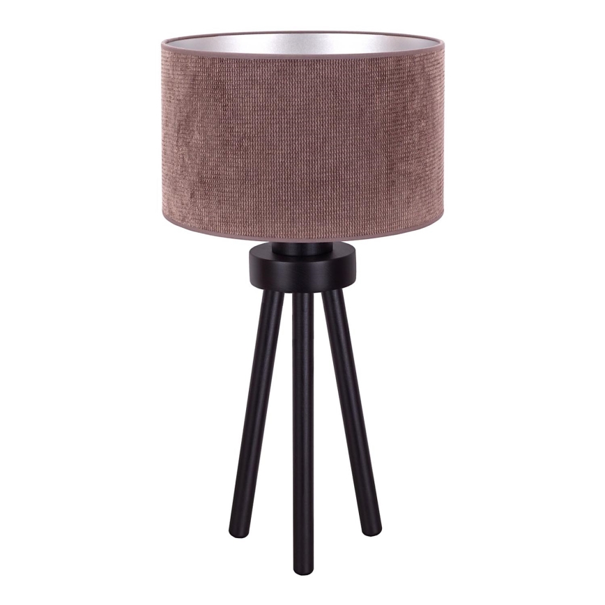 Duolla - Tafellamp LYON 1xE27/15W/230V diameter 30 cm bruin