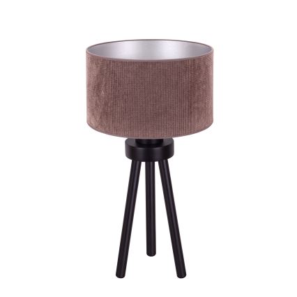 Duolla - Tafellamp LYON 1xE27/15W/230V diameter 30 cm bruin