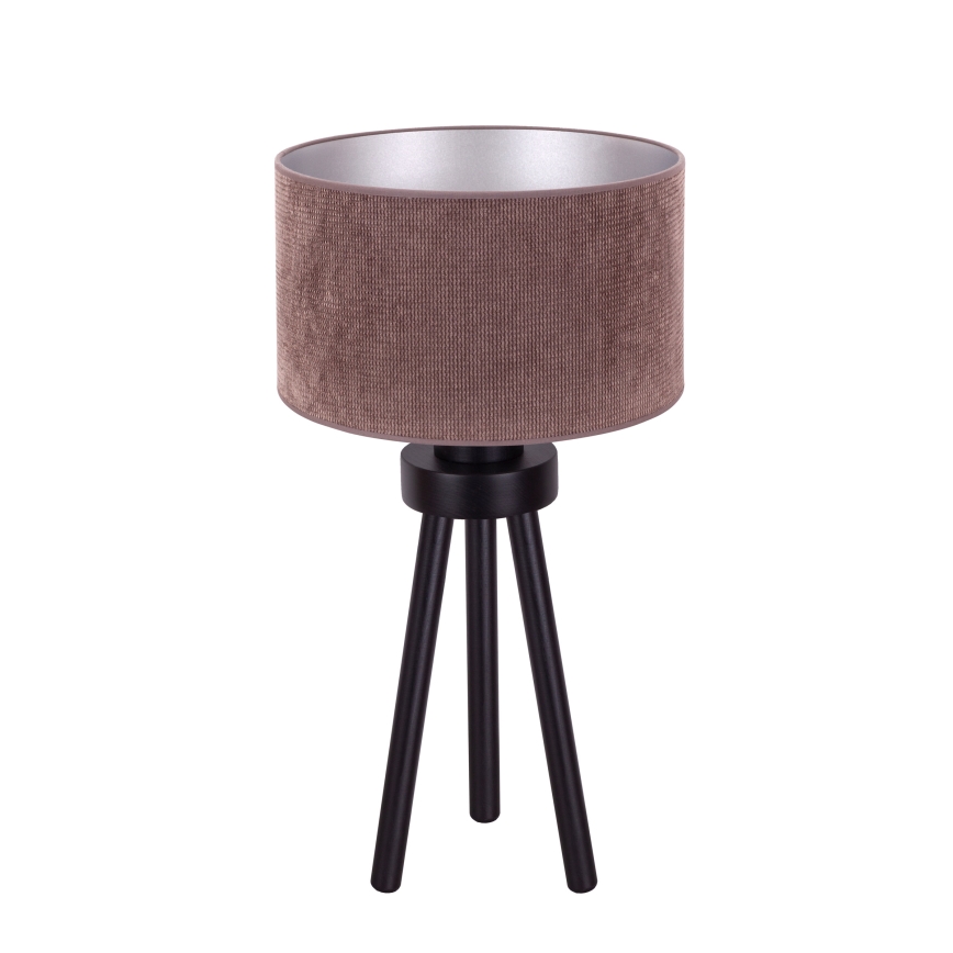 Duolla - Tafellamp LYON 1xE27/15W/230V diameter 30 cm bruin
