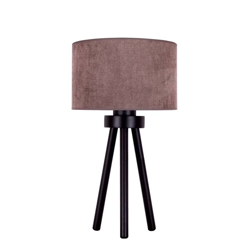 Duolla - Tafellamp LYON 1xE27/15W/230V diameter 30 cm bruin