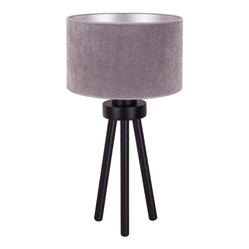 Duolla - Tafellamp LYON 1xE27/15W/230V diameter 30 cm grijs