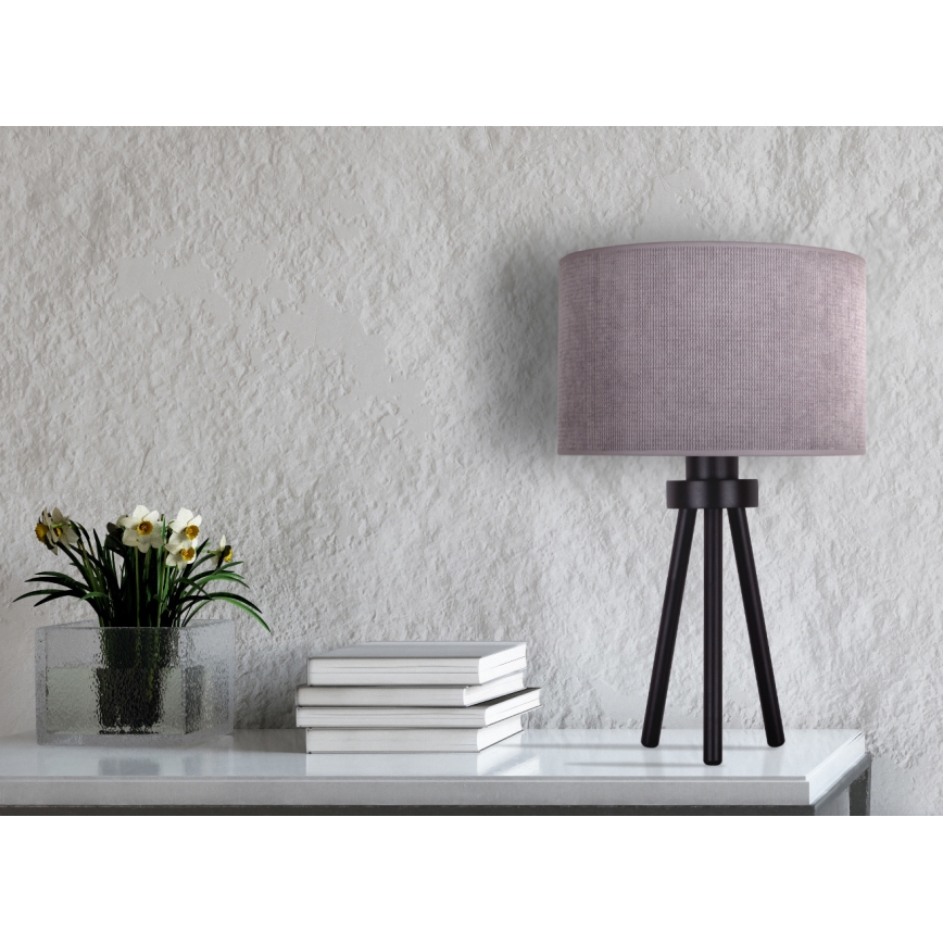 Duolla - Tafellamp LYON 1xE27/15W/230V diameter 30 cm grijs